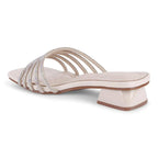 Gabbana Rhinestone Embellished Off White Flats - Lino Perros