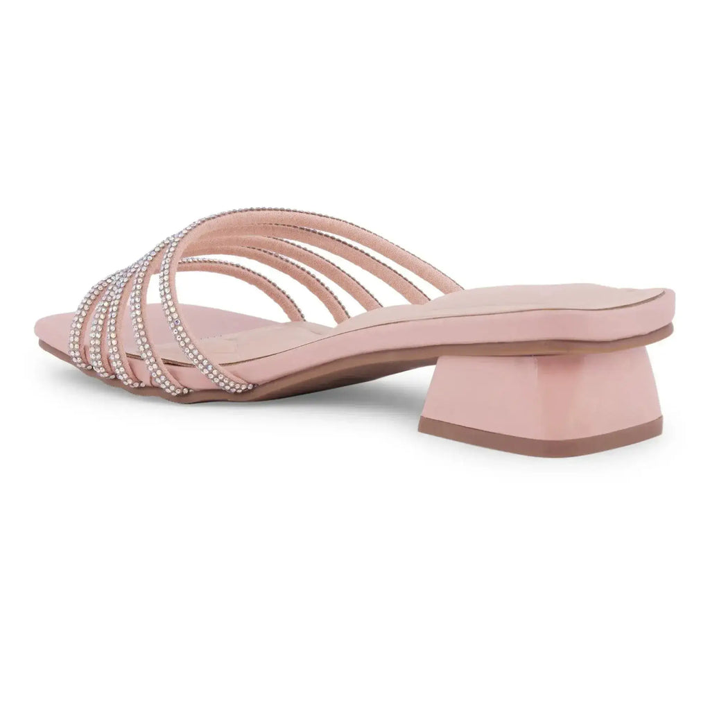 Gabbana Rhinestone Embellished Pink Flats - Lino Perros