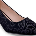 Gabbana Self Embossed Black Pumps - Lino Perros