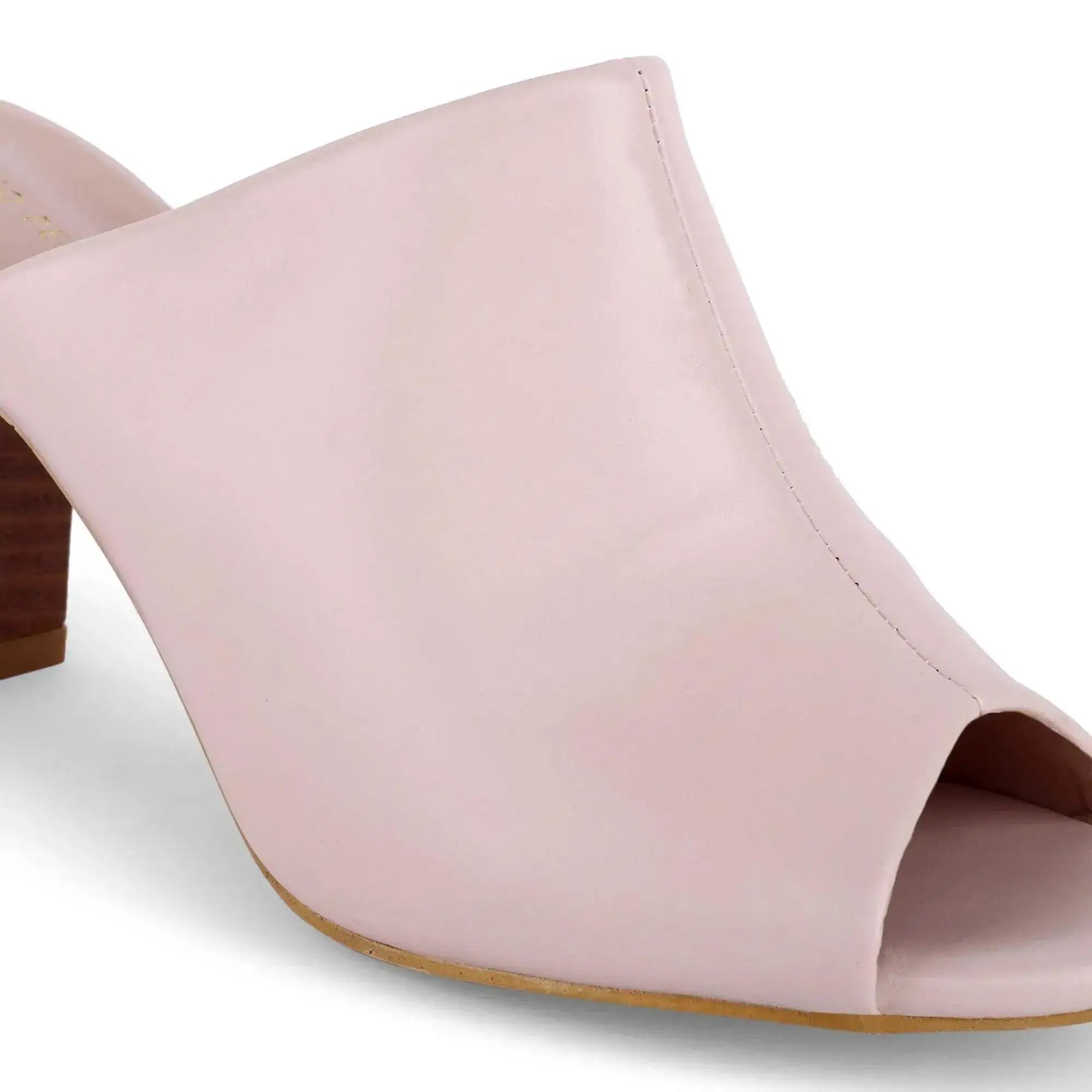 Gabbana Solid Pink Mules - Lino Perros