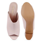 Gabbana Solid Pink Mules - Lino Perros