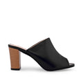 Gabbana Solid Black Mules - Lino Perros