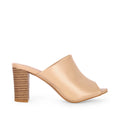 Gabbana Solid Beige Mules - Lino Perros