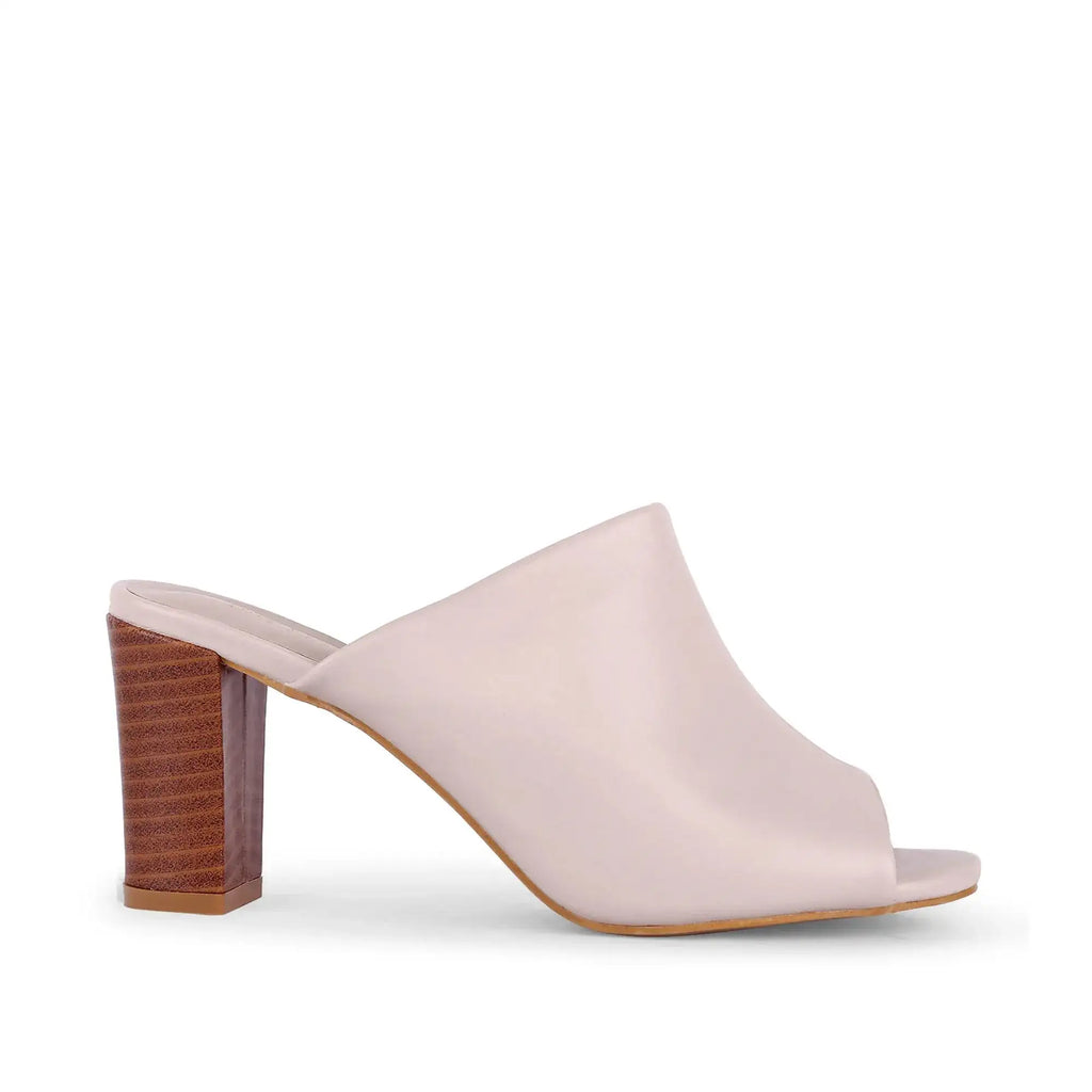 Gabbana Solid Pink Mules - Lino Perros