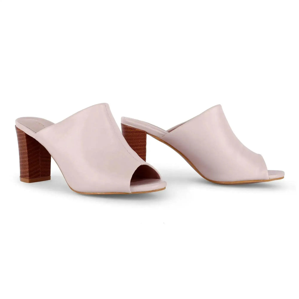 Gabbana Solid Pink Mules - Lino Perros
