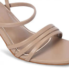 Gabbana Stylish Everyday Block Beige Heels - Lino Perros