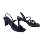 Gabbana Stylish Everyday Block Black Heels - Lino Perros