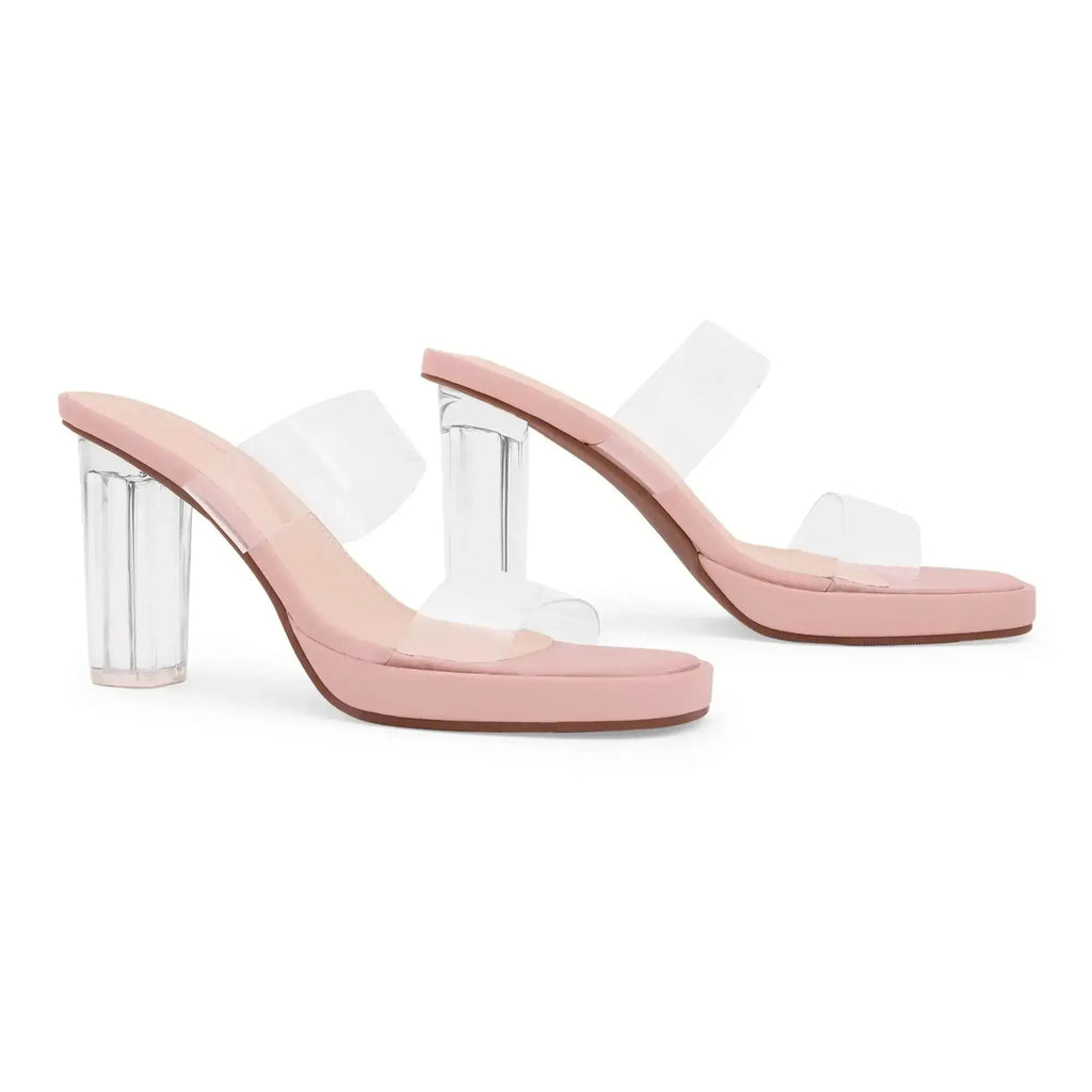 Gabbana Trendsetter Block Pink Heels - Lino Perros