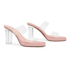 Gabbana Trendsetter Block Pink Heels - Lino Perros