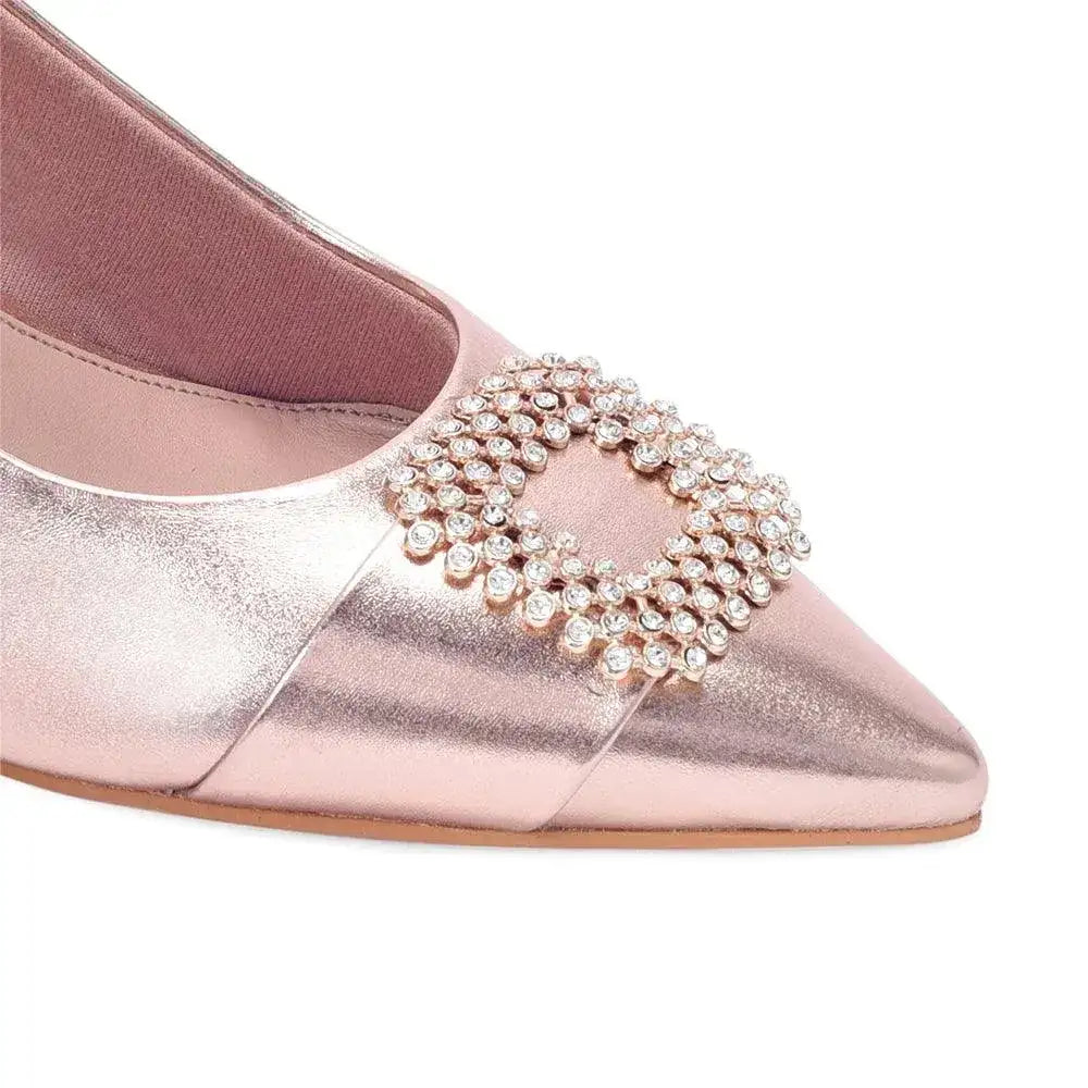 Gaga Broach Rose Gold Luminous Pumps - Lino Perros