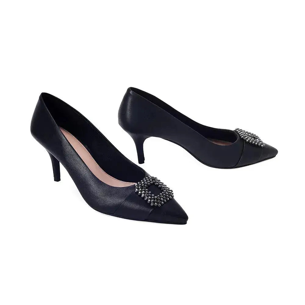 Gaga Broach Black Luminous Pumps - Lino Perros