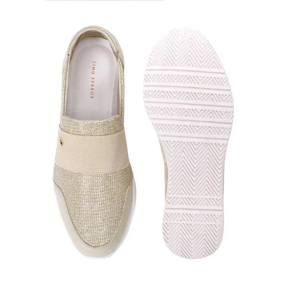 Gaga Metallic Pull-On Sneakers - Lino Perros