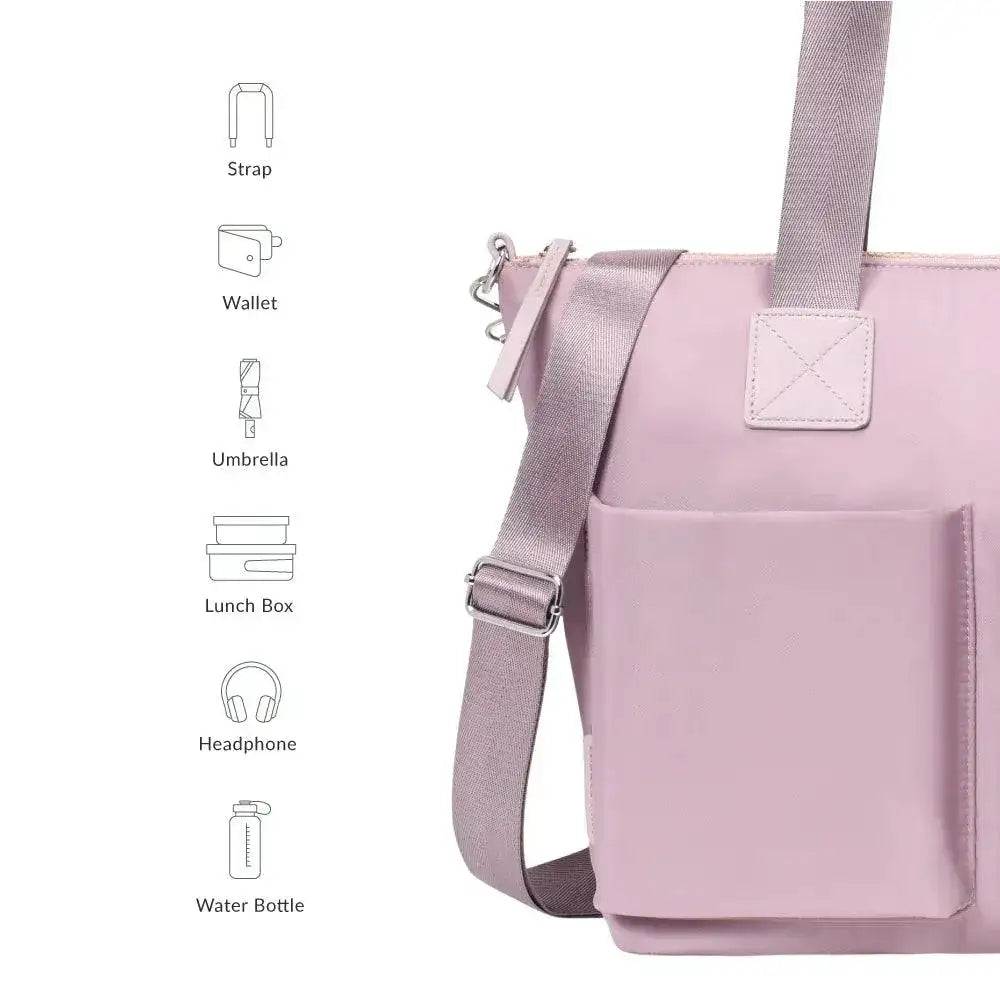 Harper Carryall Purple Tote Bag - Lino Perros