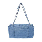 Harper Chic Denim Shoulder Bag - Lino Perros