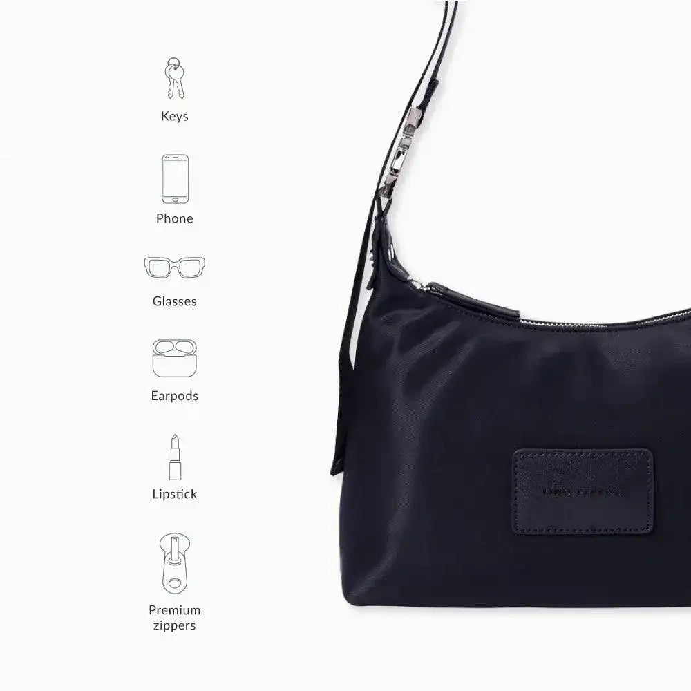 Harper Chic Black Shoulder Bag - Lino Perros