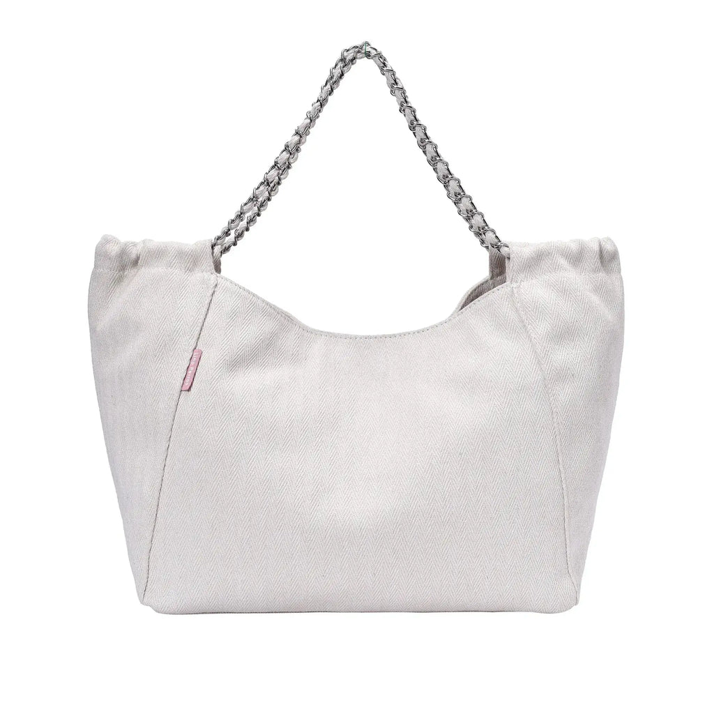 Harper Confident Hobo White Handbag - Lino Perros