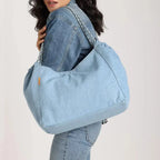 Harper Confident Hobo Blue Handbag - Lino Perros
