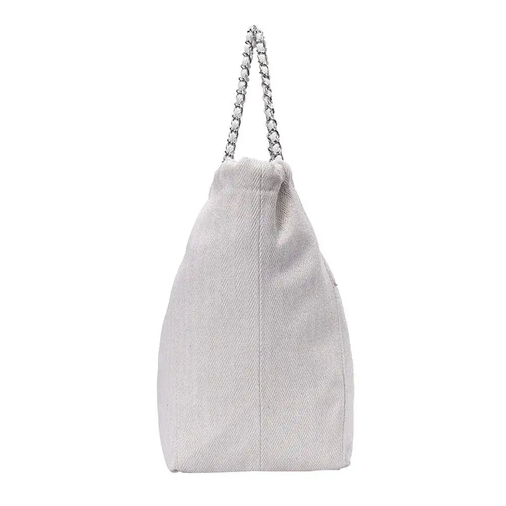 Harper Confident Hobo White Handbag - Lino Perros