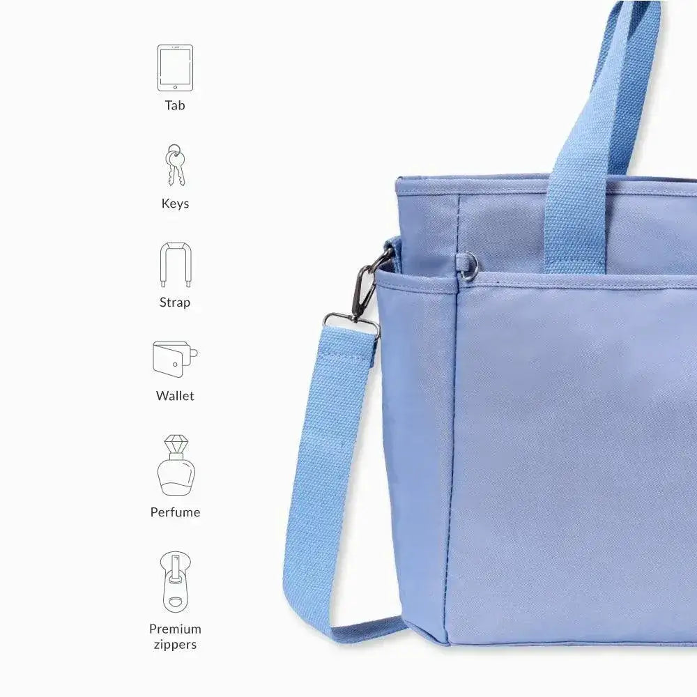 Harper Edgy Blue Tote Bag - Lino Perros