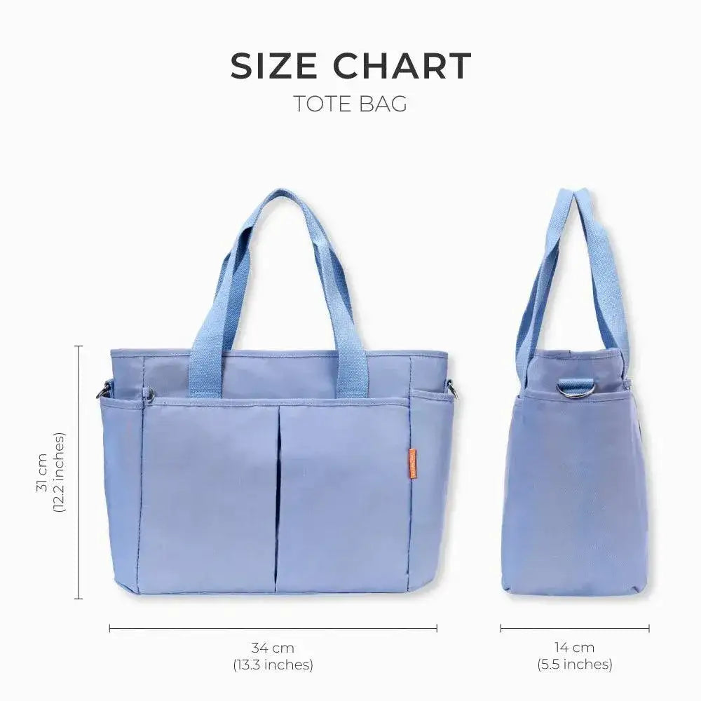 Harper Edgy Blue Tote Bag - Lino Perros