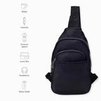 Harper Essential Black Crossbody Bag - Lino Perros