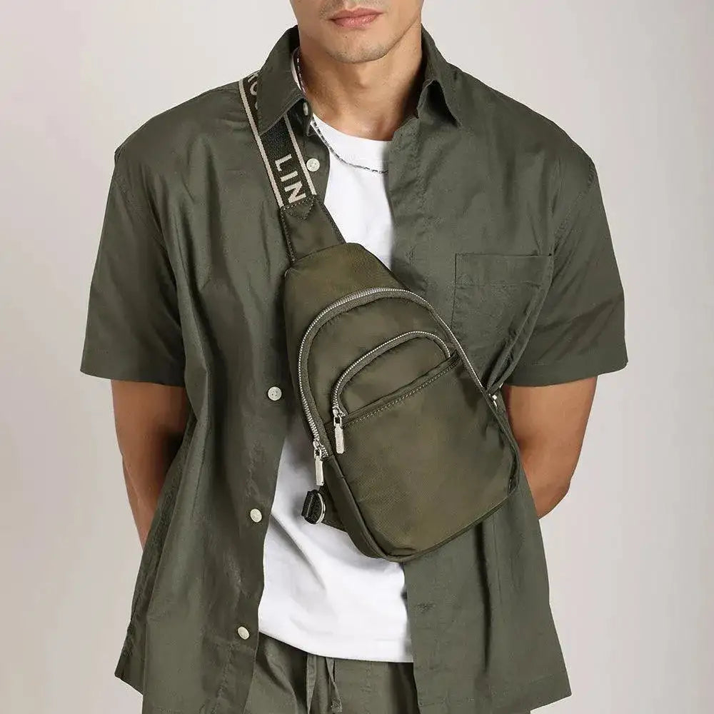 Harper Essential Olive Crossbody Bag - Lino Perros