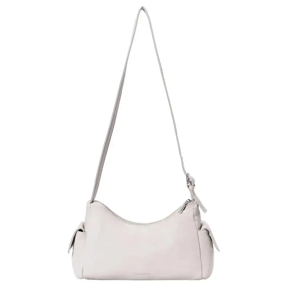Harper Essential White Shoulder Bag - Lino Perros