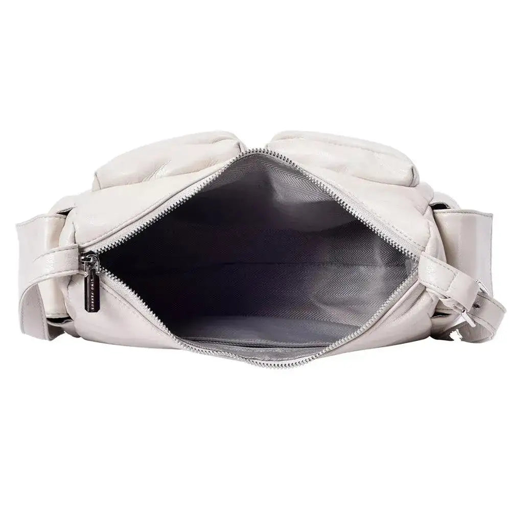 Harper Essential White Shoulder Bag - Lino Perros