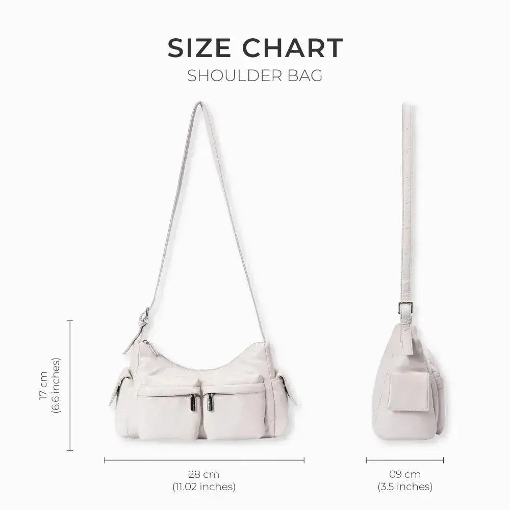 Harper Essential White Shoulder Bag - Lino Perros