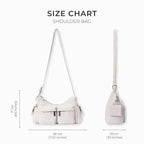 Harper Essential White Shoulder Bag - Lino Perros
