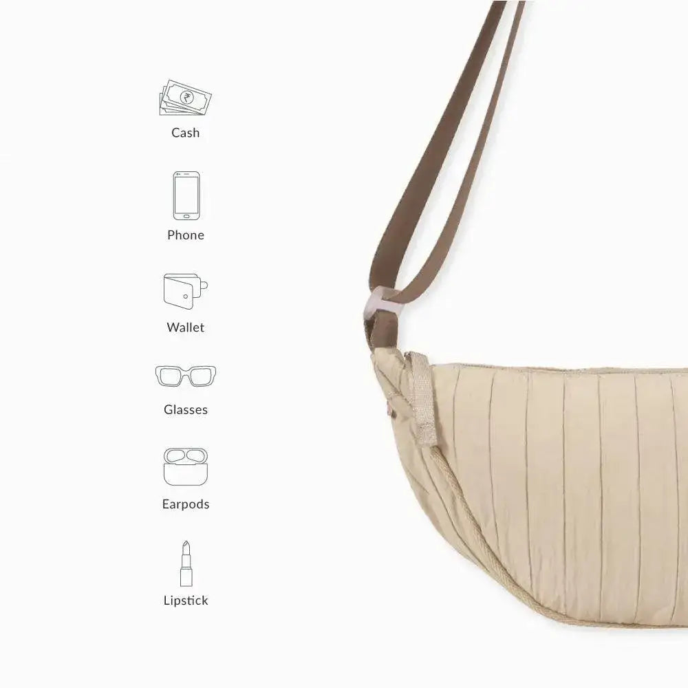 Harper Flattering Beige Fanny Pack - Lino Perros