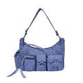 Harper Utility Blue Shoulder Bag - Lino Perros