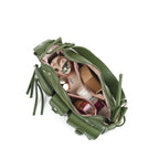 Harper Utility Olive Shoulder Bag - Lino Perros