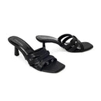 Hepburn Elegant Edge Black Stilettos - Lino Perros