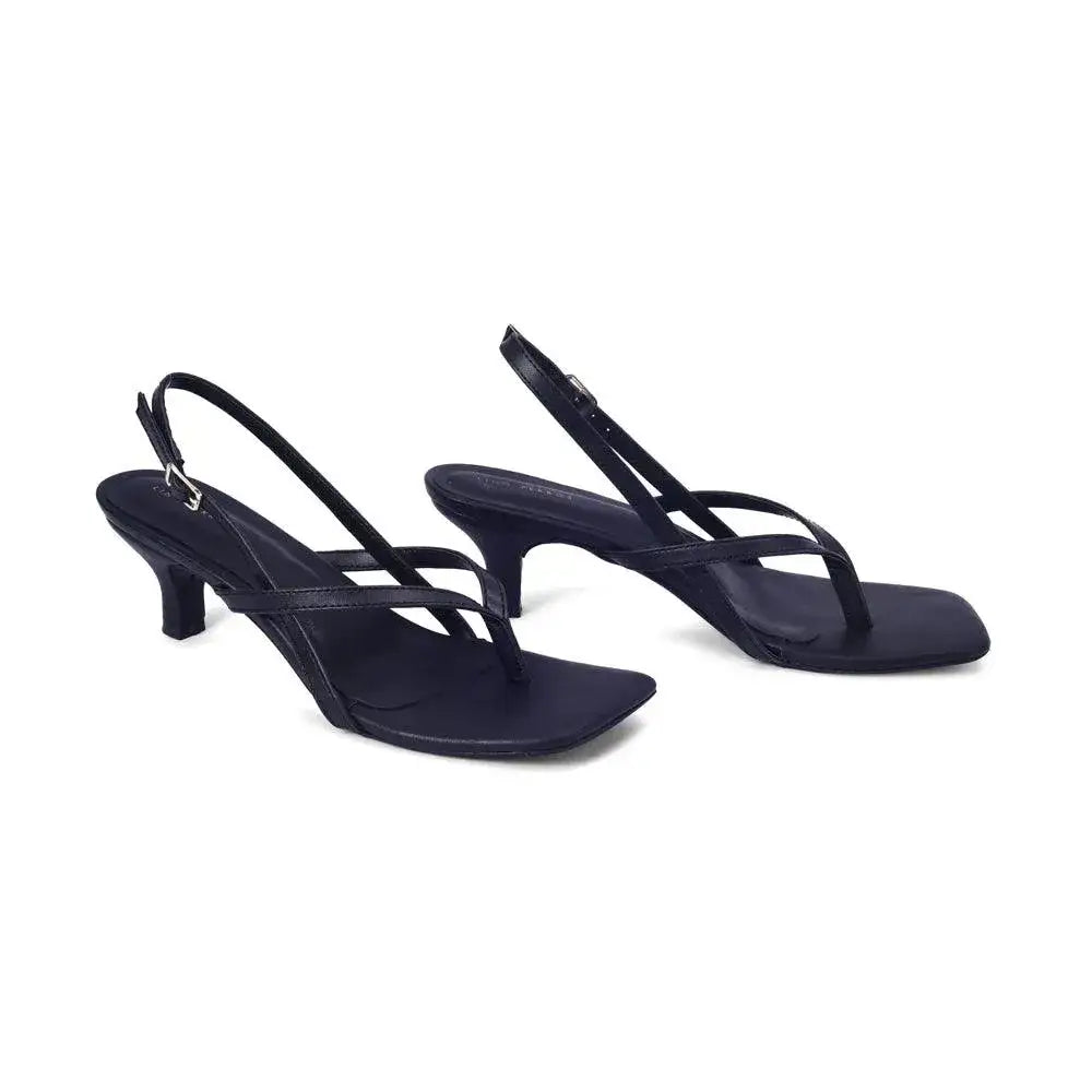 Hepburn Glam Black Kitten Heels - Lino Perros