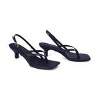 Hepburn Glam Black Kitten Heels - Lino Perros