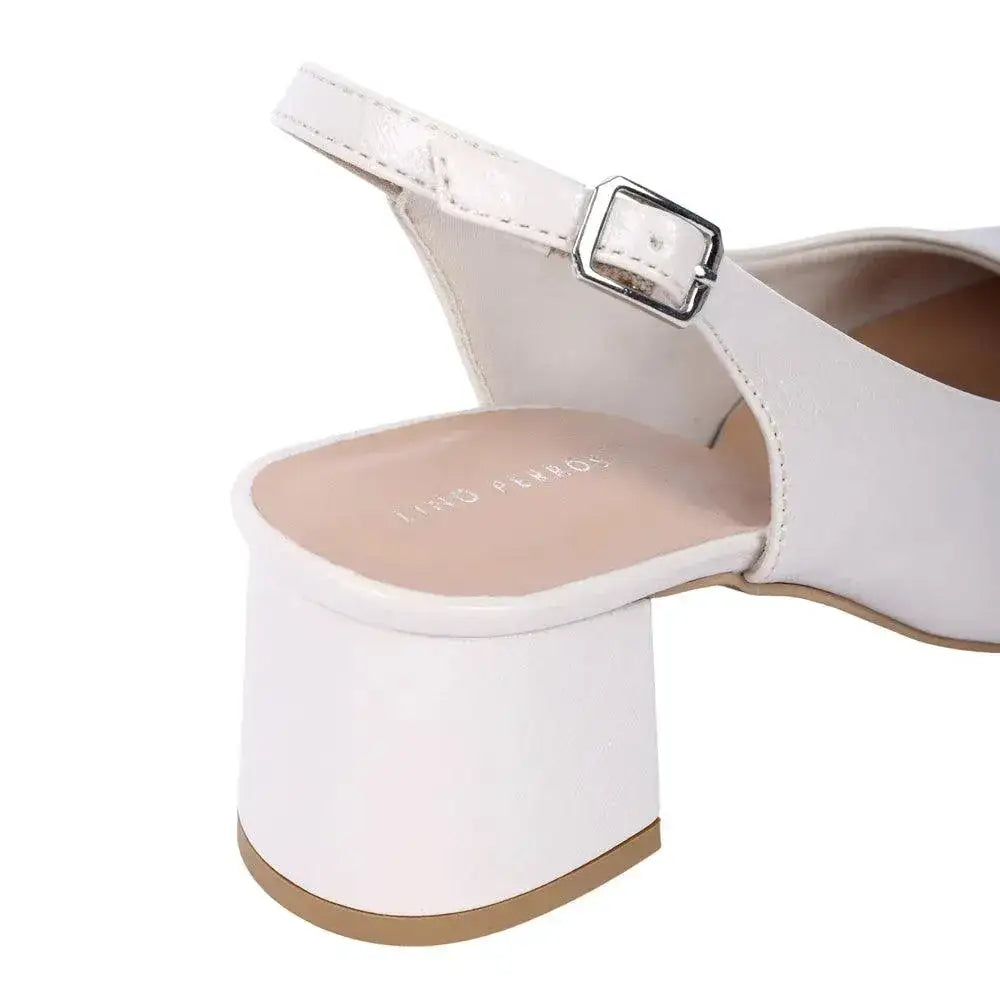 Hepburn Inspiring Block Beige Pumps Heels - Lino Perros