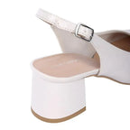 Hepburn Inspiring Block Beige Pumps Heels - Lino Perros