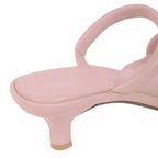 Hepburn Poised Kitten Peach Heels - Lino Perros