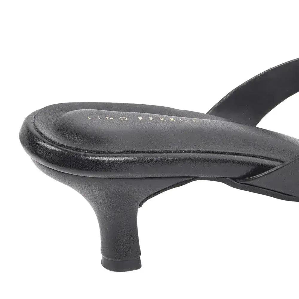 Hepburn Wise Kitten Black Heels - Lino Perros