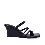 Lopez Glitz Party Black Wedges