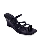 Lopez Glitz Party Black Wedges - Lino Perros