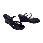 Lopez Glitz Party Black Wedges - Lino Perros