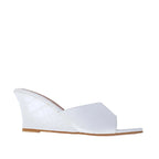 Lopez Upbeat Wedges White Heels - Lino Perros