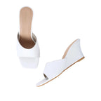 Lopez Upbeat Wedges White Heels - Lino Perros