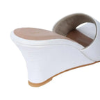 Lopez Upbeat Wedges White Heels - Lino Perros