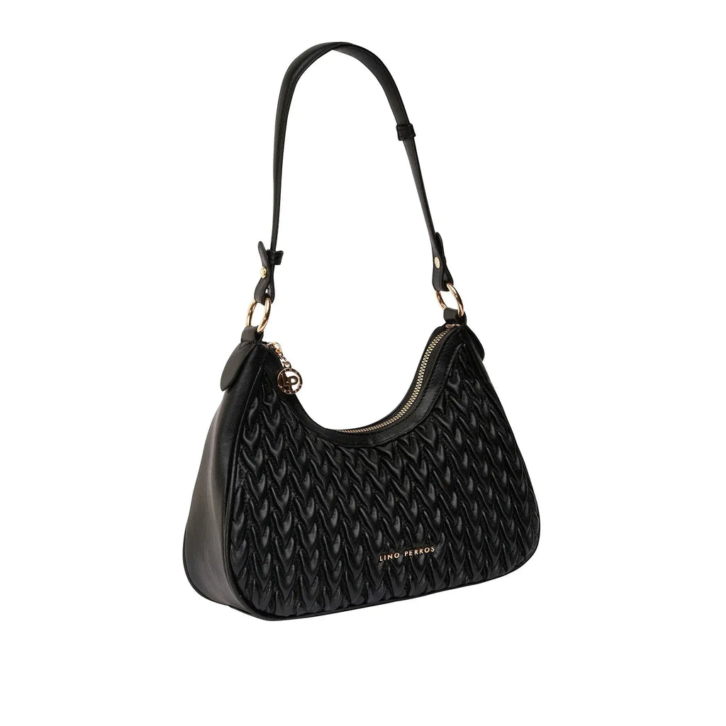 Maddie Ace Black Shoulder Bag - Lino Perros