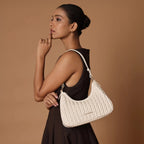 Maddie Ace White Shoulder Bag - Lino Perros