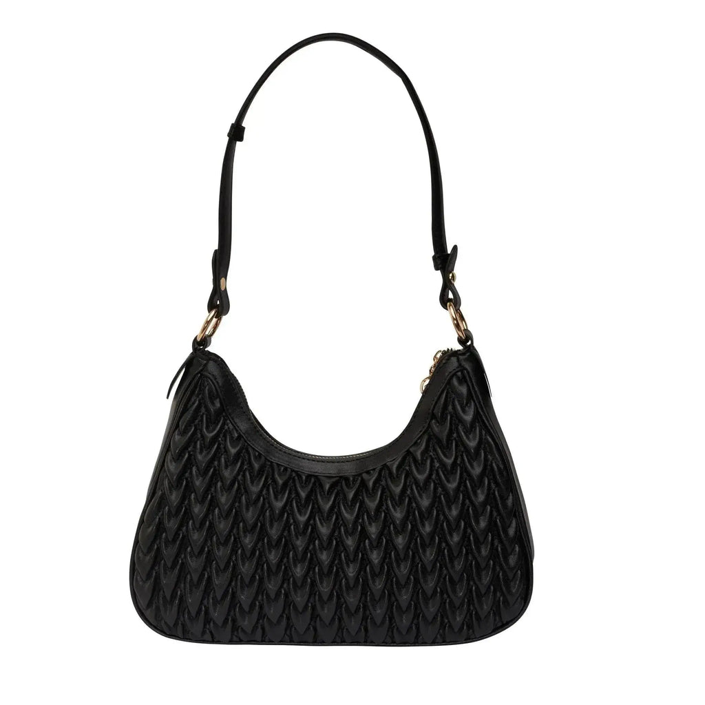 Maddie Ace Black Shoulder Bag - Lino Perros