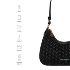 Maddie Ace Black Shoulder Bag - Lino Perros